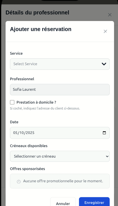 Réservation